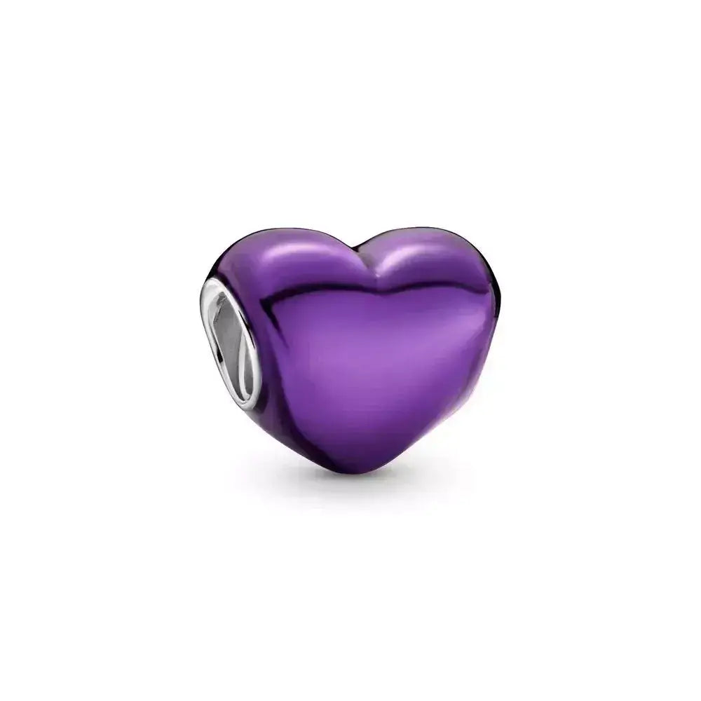 Violet Heart Charm