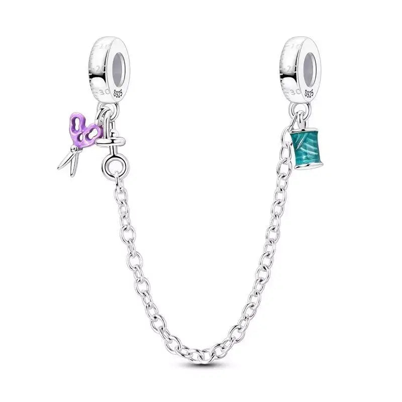 Seamstress Heart Safety Chain