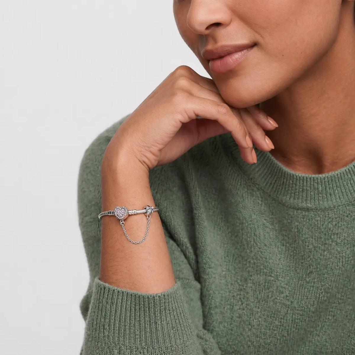 Herzschleifen-Armband